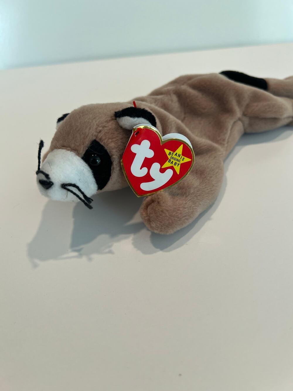 Ty Beanie Baby 1996 Ringo the Racoon P.V.C. Pellets Retired JL